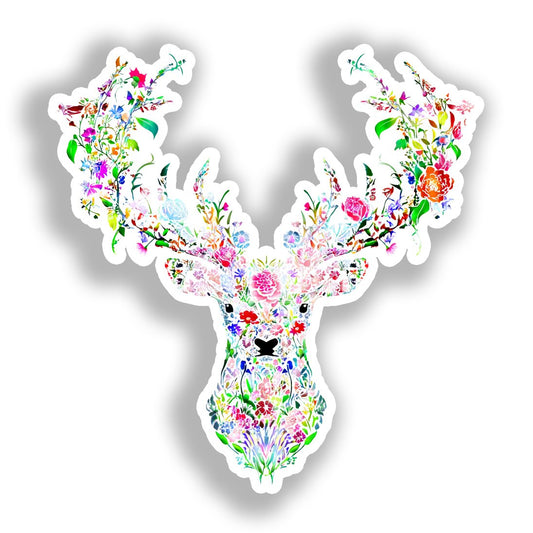 Deer Vinyl Decal Sticker for Car, Laptop, Tumbler and more # A018592-4" x 4"