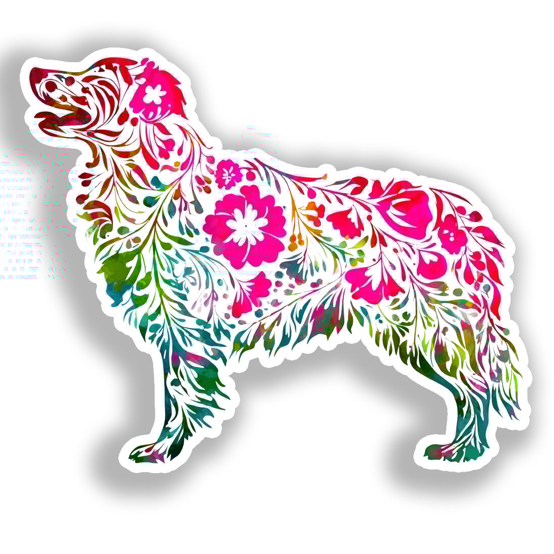 Australian Shepherd Dog Vinyl Decal Sticker for Car, Laptop, Tumbler and more # A018735-4" x 4"