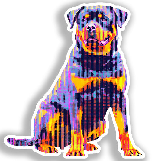 Rottweiler Dog Vinyl Decal Sticker for Car, Laptop, Tumbler and more # A018316-4" x 4"