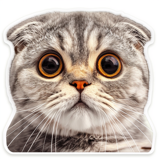 Scottish Fold cat Vinyl Decal Sticker for Car, Laptop, Tumbler and more # F07546