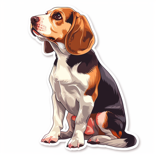 Beagle dog Vinyl Decal Sticker for Car, Laptop, Tumbler and more # F012014