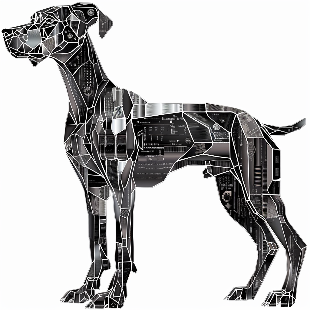 Great Dane Dog Expressive surreal Vinyl Decal Sticker for Car, Laptop, Tumbler and more # F022728