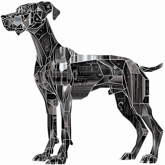Great Dane Dog Expressive surreal Vinyl Decal Sticker for Car, Laptop, Tumbler and more # F022728