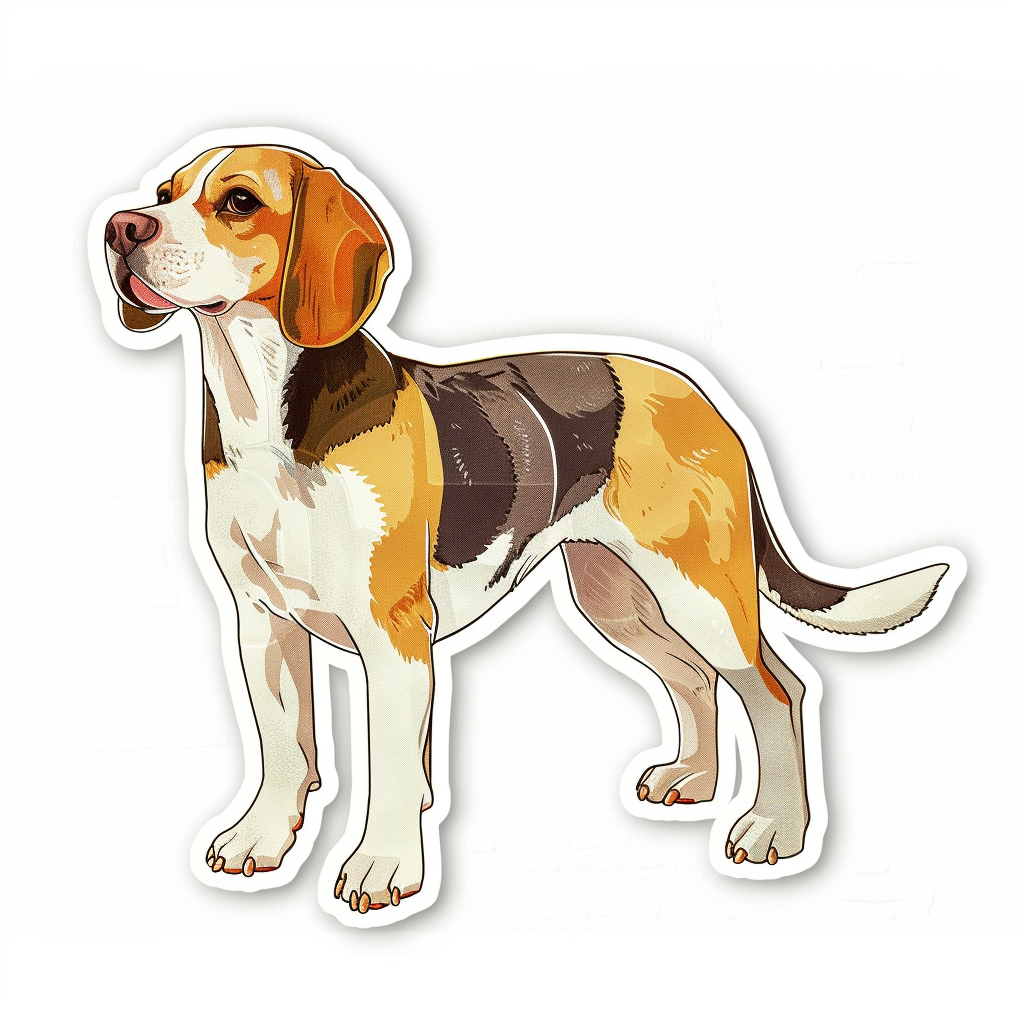 Beagle Dog Vinyl Decal Sticker for Car, Laptop, Tumbler and more # F07186