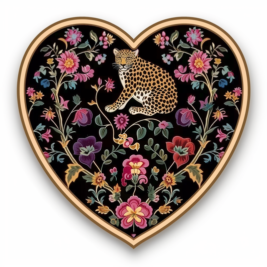 Leopard majestic Expressive surreal Vinyl Decal Sticker for Car, Laptop, Tumbler and more # F022547