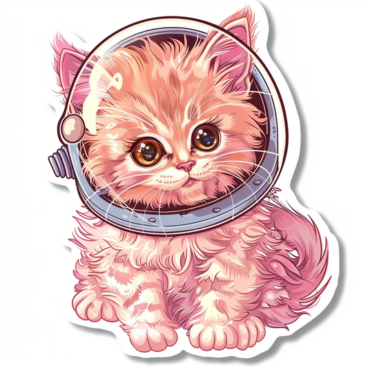 Adorable Turkish Angora Cat  Vinyl Decal Sticker for Car, Laptop, Tumbler and more # F020987-4" x 4"