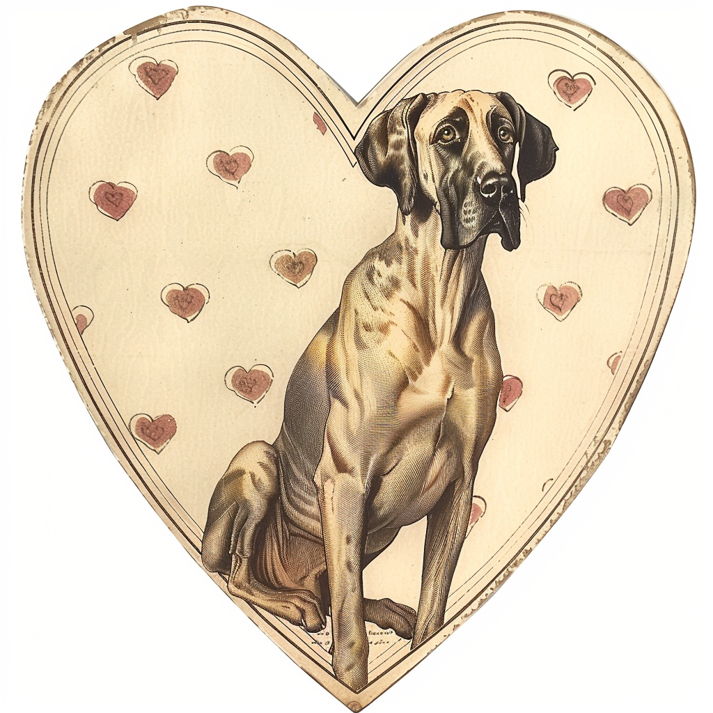 Great Dane Dog Expressive surreal Vinyl Decal Sticker for Car, Laptop, Tumbler and more # F022804