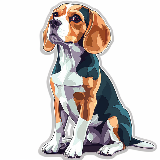 Beagle dog Vinyl Decal Sticker for Car, Laptop, Tumbler and more # F011777