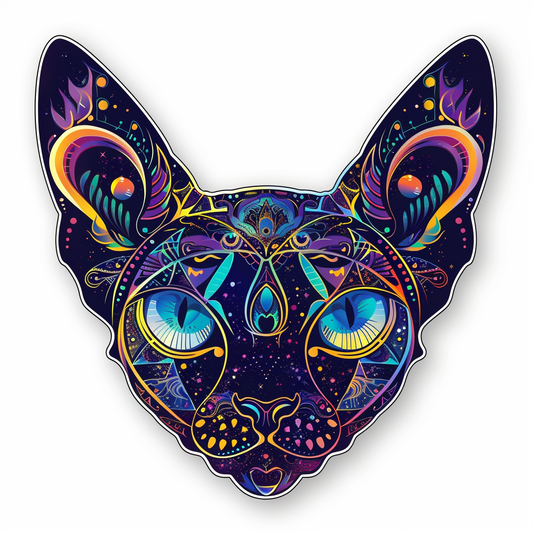 Sphynx Cat Vinyl Decal Sticker for Car, Laptop, Tumbler and more # F010064