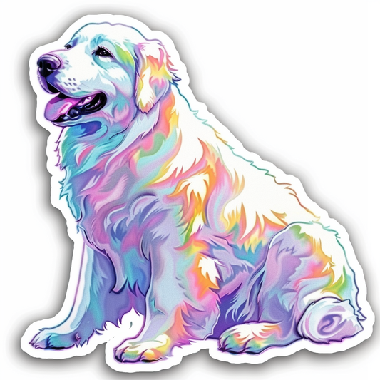 Sticker of Great Pyrenees dog  Vinyl Decal Sticker for Car, Laptop, Tumbler and more # F023663
