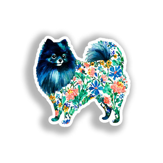 Pomeranian Dog Vinyl Decal Sticker for Car, Laptop, Tumbler and more # A017517-4" x 4"