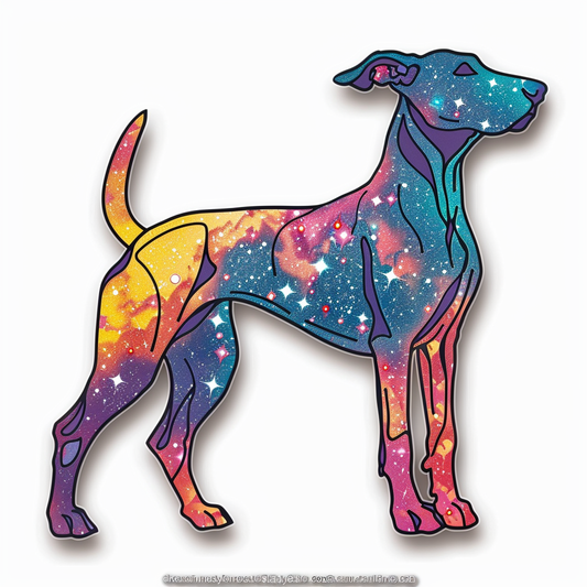 Adorable Great Dane Dog Expressive surreal Vinyl Decal Sticker for Car, Laptop, Tumbler and more # F017964