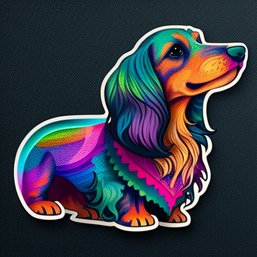 Heartcore Dachshund Dog Vinyl Decal Sticker for Car, Laptop, Tumbler and more # F012727