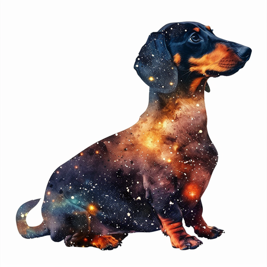 Dachshund Dog galaxy Vinyl Decal Sticker for Car, Laptop, Tumbler and more # F012969
