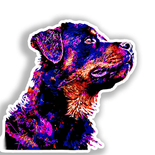 Rottweiler Dog Vinyl Decal Sticker for Car, Laptop, Tumbler and more # A018336-4" x 4"