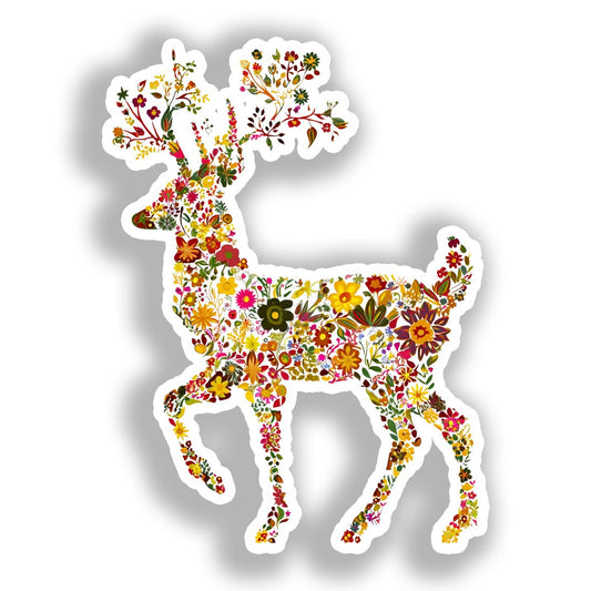 Deer Vinyl Decal Sticker for Car, Laptop, Tumbler and more # A018588-4" x 4"