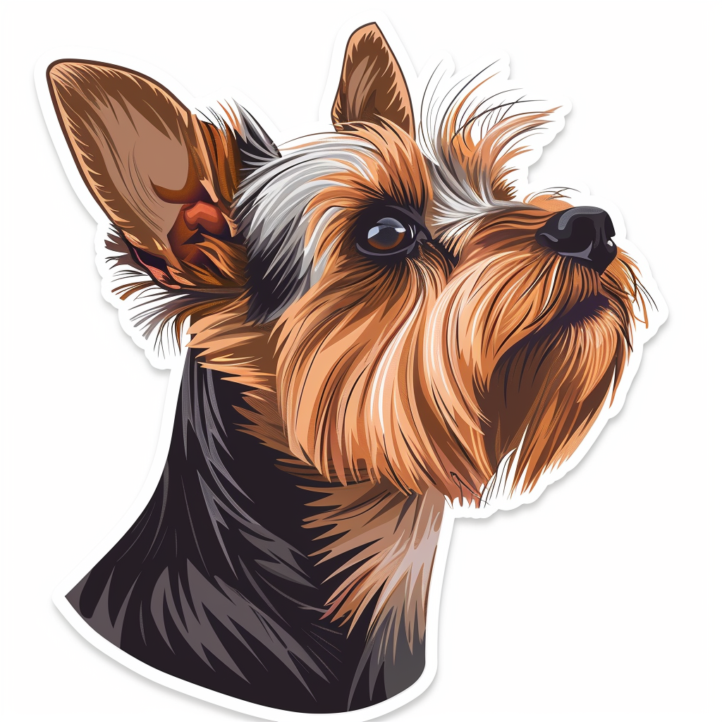 Yorkshire Terrier Dog Vinyl Decal Sticker for Car, Laptop, Tumbler and more # F07249