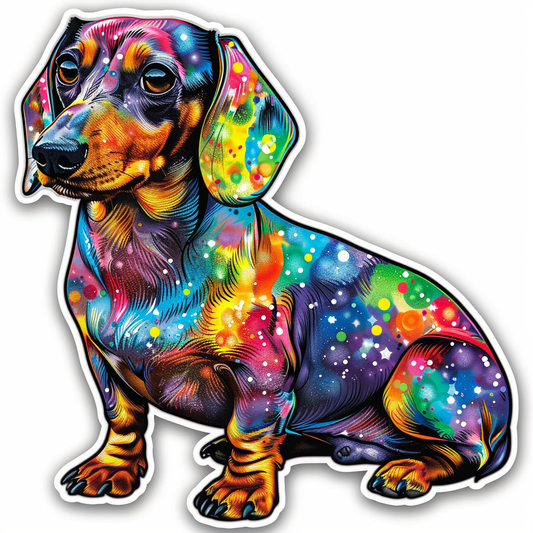 Dachshund Dog Heartcore Vinyl Decal Sticker for Car, Laptop, Tumbler and more # F012816
