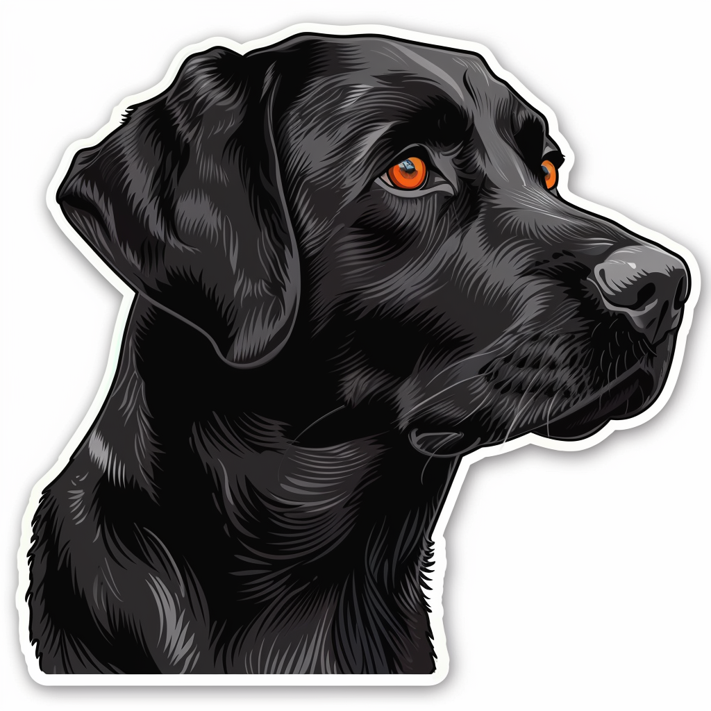 Labrador Retriever Dog Vinyl Decal Sticker for Car, Laptop, Tumbler and more # F07267