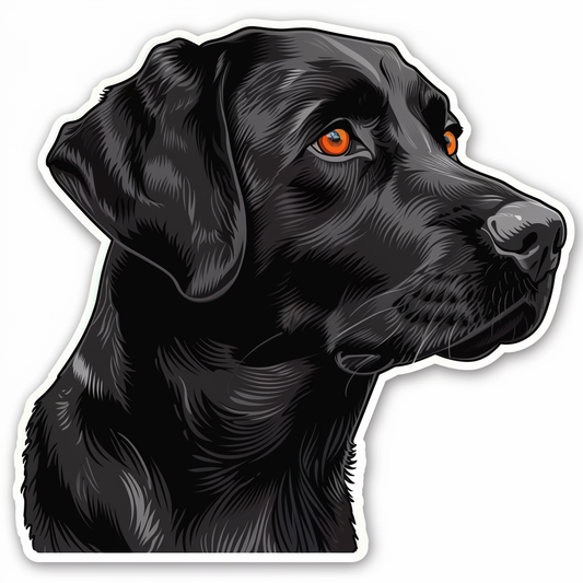 Labrador Retriever Dog Vinyl Decal Sticker for Car, Laptop, Tumbler and more # F07267