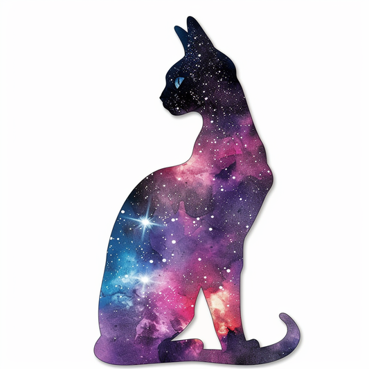 Adorable Cornish Rex Cat Expressive surreal Vinyl Decal Sticker for Car, Laptop, Tumbler and more # F021556-4" x 4"