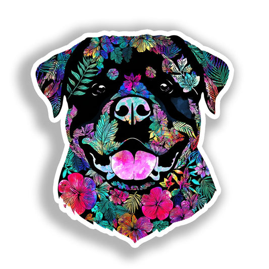 Rottweiler Dog Vinyl Decal Sticker for Car, Laptop, Tumbler and more # A018093-4" x 4"