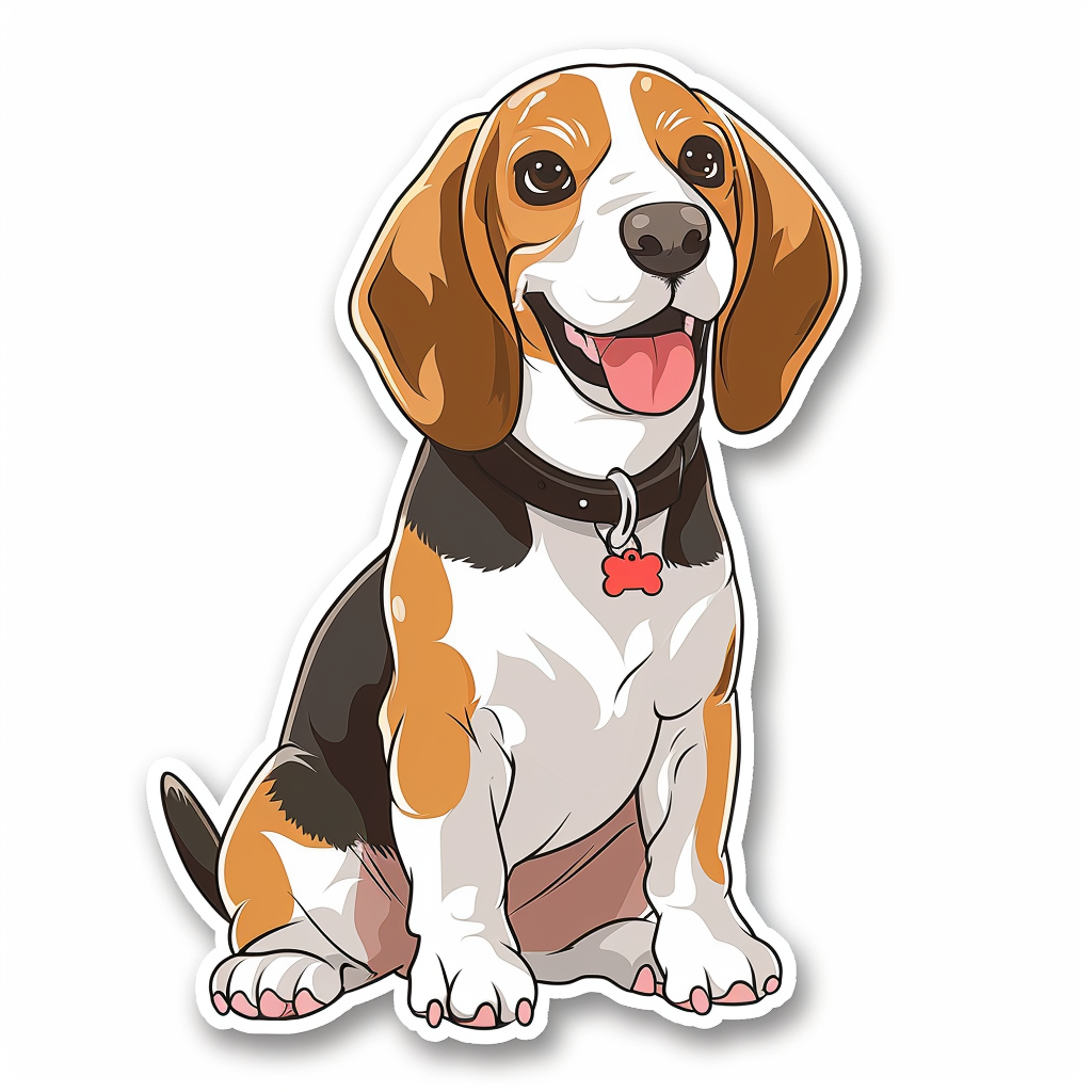 Beagle dog Vinyl Decal Sticker for Car, Laptop, Tumbler and more # F012031