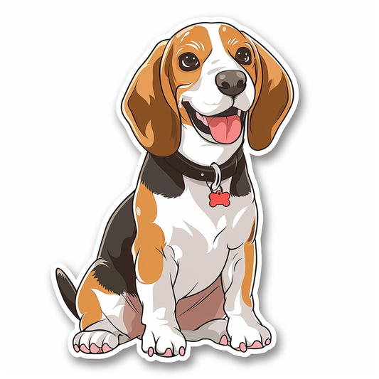 Beagle dog Vinyl Decal Sticker for Car, Laptop, Tumbler and more # F012031