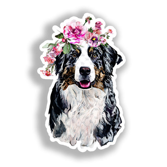 Australian Shepherd Dog Vinyl Decal Sticker for Car, Laptop, Tumbler and more # A018722-4" x 4"