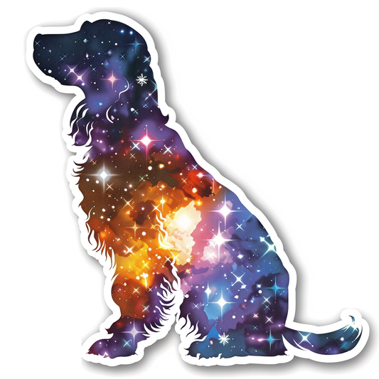 Cocker Spaniel Dog majestic Expressive surreal Vinyl Decal Sticker for Car, Laptop, Tumbler and more # F020353-4" x 4"