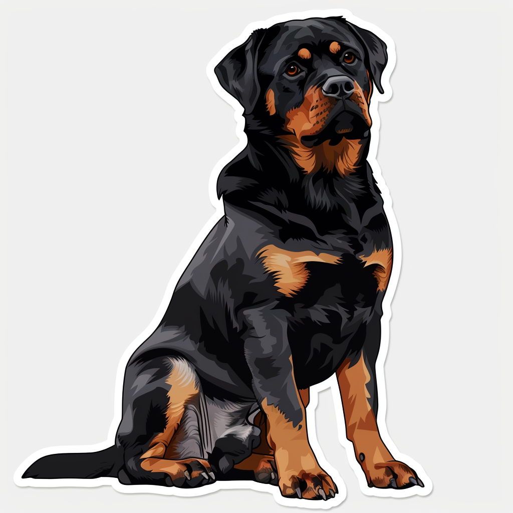 Rottweiler Dog Vinyl Decal Sticker for Car, Laptop, Tumbler and more # F07322