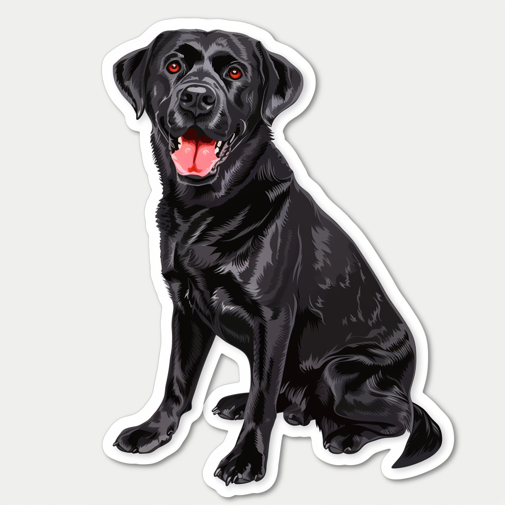 Labrador Retriever Dog Vinyl Decal Sticker for Car, Laptop, Tumbler and more # F07509