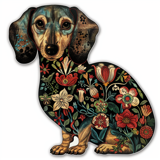 Dachshund Dog Heartcore Vinyl Decal Sticker for Car, Laptop, Tumbler and more # F012807