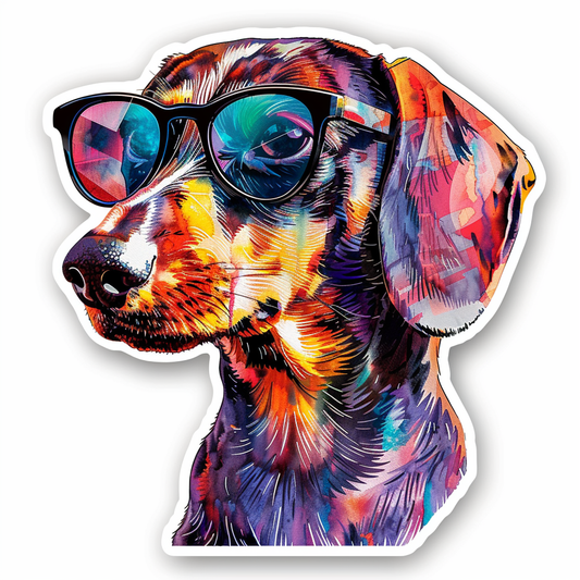 Dachshund Dog Vinyl Decal Sticker for Car, Laptop, Tumbler and more # F013005