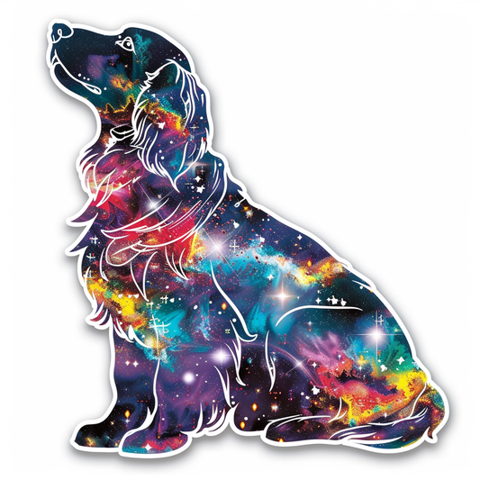 Cocker Spaniel Dog majestic Expressive surreal Vinyl Decal Sticker for Car, Laptop, Tumbler and more # F020338-4" x 4"