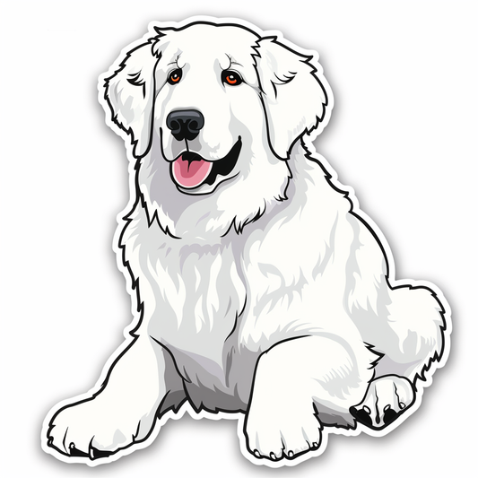 Great Pyrenees dog  Vinyl Decal Sticker for Car, Laptop, Tumbler and more # F023557