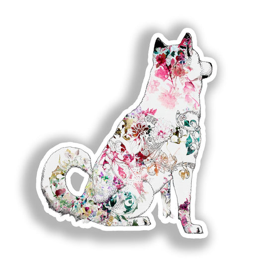 Akita Dog Vinyl Decal Sticker for Car, Laptop, Tumbler and more # A018832-4" x 4"