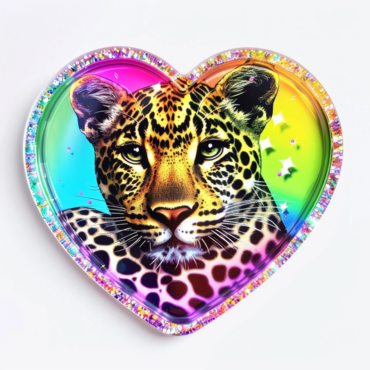 Leopard majestic Expressive surreal Vinyl Decal Sticker for Car, Laptop, Tumbler and more # F022596