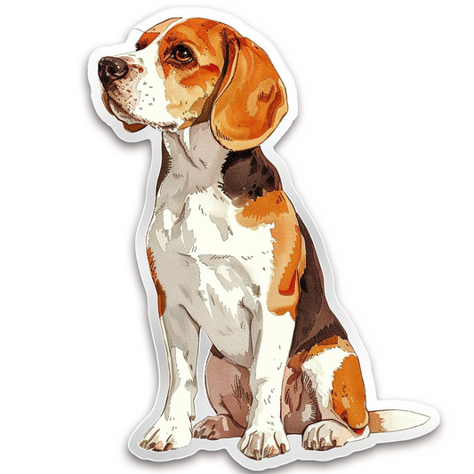 Beagle dog Vinyl Decal Sticker for Car, Laptop, Tumbler and more # F012032