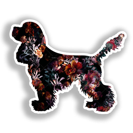 Cocker Spaniel Dog Vinyl Decal Sticker for Car, Laptop, Tumbler and more # A018783-4" x 4"