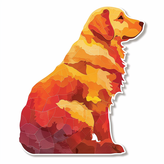 Golden Retriever Dog Vinyl Decal Sticker for Car, Laptop, Tumbler and more # F07261