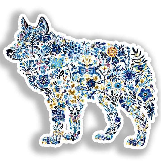 Wolf Vinyl Decal Sticker for Car, Laptop, Tumbler and more # A018354-4" x 4"