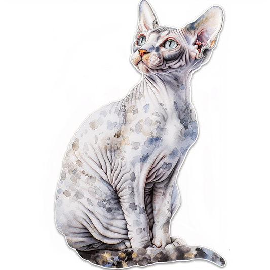 Devon Rex Cat Vinyl Decal Sticker for Car, Laptop, Tumbler and more # F09770