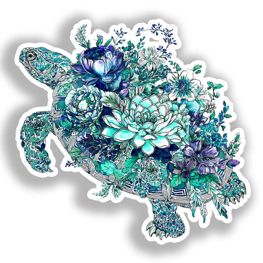 Turtle   Vinyl Decal Sticker for Car, Laptop, Tumbler and more # A018360-4" x 4"