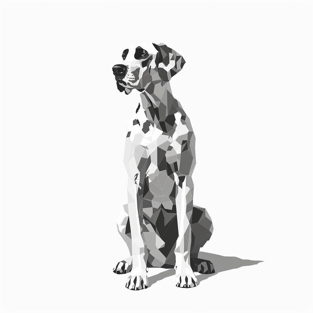Great Dane Dog Expressive surreal Vinyl Decal Sticker for Car, Laptop, Tumbler and more # F022686