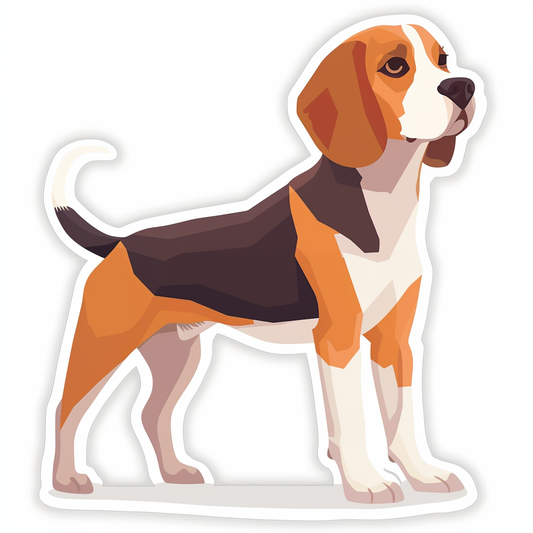 Beagle Dog Vinyl Decal Sticker for Car, Laptop, Tumbler and more # F07337