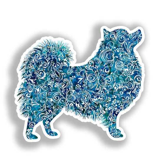 Pomeranian Dog Vinyl Decal Sticker for Car, Laptop, Tumbler and more # A017340-4" x 4"