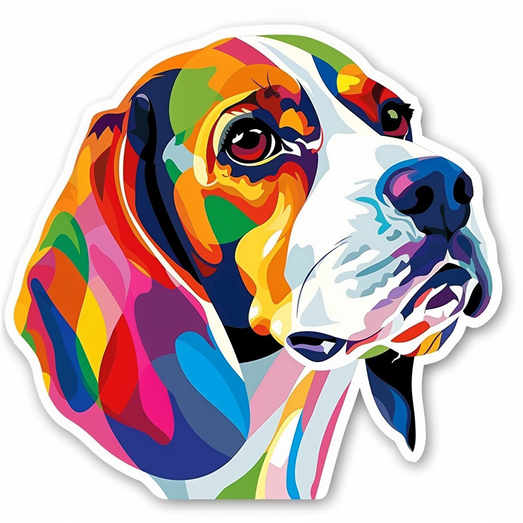 Beagle dog Vinyl Decal Sticker for Car, Laptop, Tumbler and more # F012035