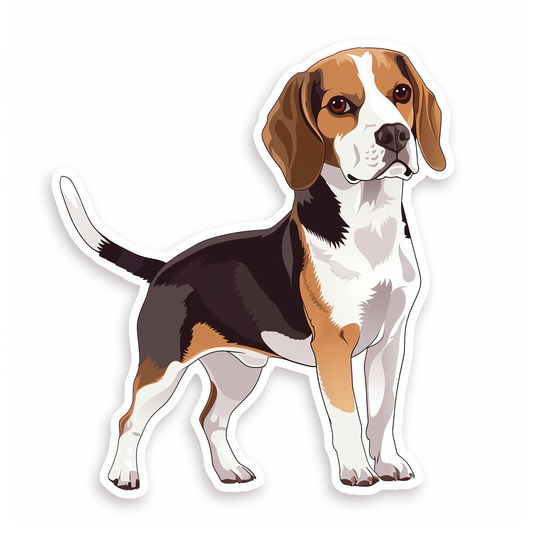 Beagle dog Vinyl Decal Sticker for Car, Laptop, Tumbler and more # F011762