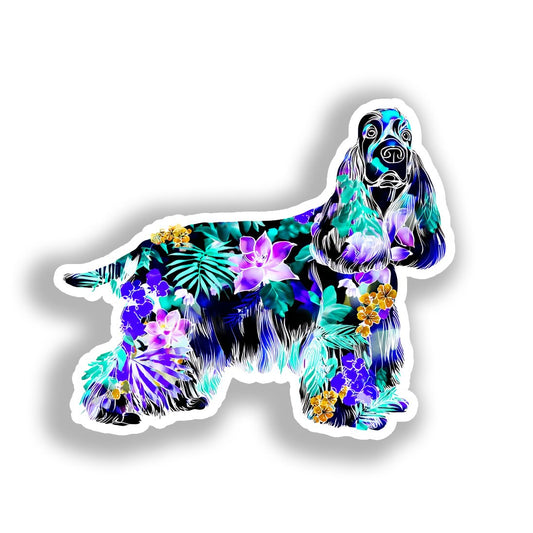 Cocker Spaniel Dog Vinyl Decal Sticker for Car, Laptop, Tumbler and more # A018776-4" x 4"